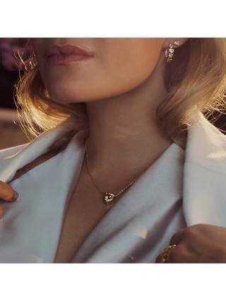 Sif Jakobs Jewellery Amorino Cubic Zirconia Heart Pendant Necklace, Gold