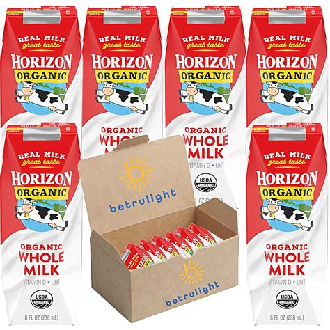 Amazon.com : Organic Milk, Horizon Organic Whole Milk | Shelf Stable ...
