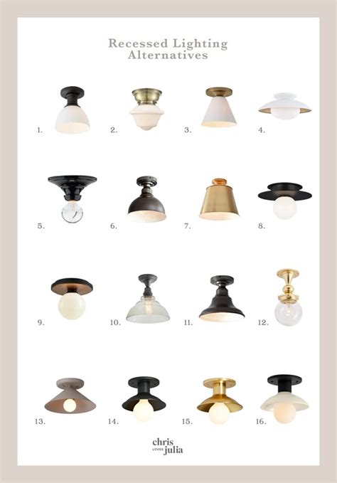 Our Favorite Recessed Lighting & Some alternatives to can lighting ...