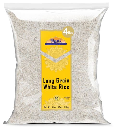 Rani Long Grain White Rice 64oz (4lbs) 1.81kg Bulk ~ All Natural ...