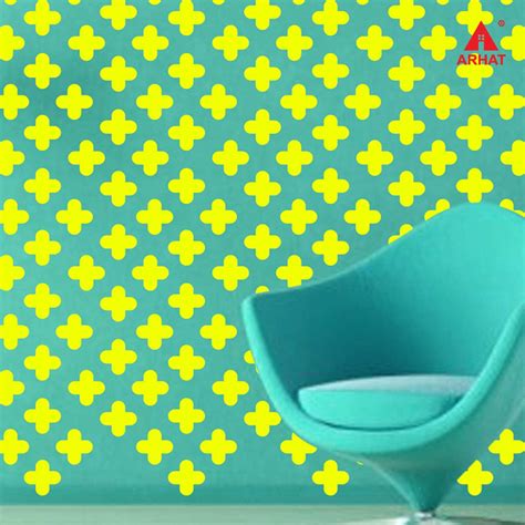 Arhat Stencils Glossy PVC ASR-E104 Beautiful Damask Wall Décor motiff ...