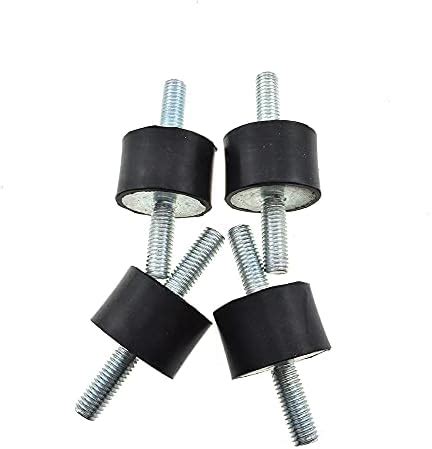 Hahiyo M8x23mm Rubber Isolator Mounts Cylindrical Anti-Vibration ...