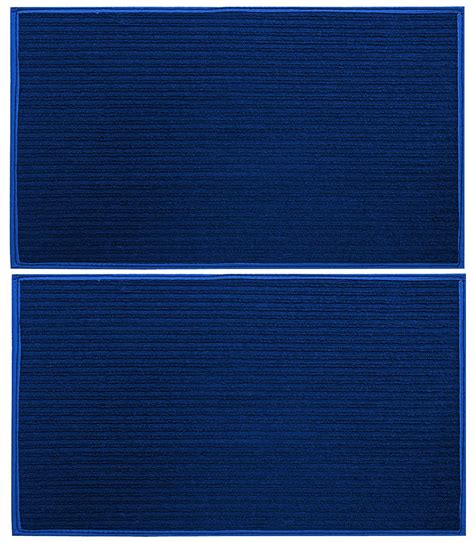 Buy Kuber Industries Microfiber Anti Slip Door Mat 14"x21"(Blue, 2 ...