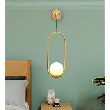 GAUVIK Modern Design RJ-104 Globe Wall Lamp/Wall Light for Bedroom ...