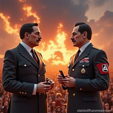 Stalin vs Hitler in Fortnite | Stable Diffusion Online