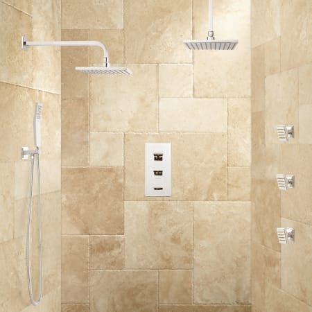 Signature Hardware 421864 Ryle Thermostatic Shower System with Dual ...