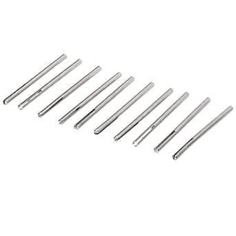 Dophee 10Pcs 3/32" SandPaper Split Straight Mandrels Shank Long ...