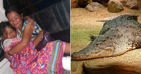 Brother Saves His Sister's Life By Fighting Off A 14-Foot Long Crocodile