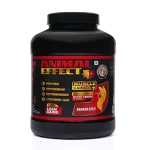 Fitness Universe Animal Effect Muscle Gainer | Banana Split | 3Kg | 20 ...