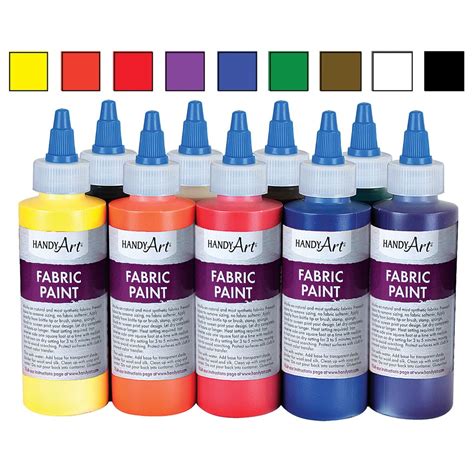 Handy Art Fabric Paint 9-Color Set - Walmart.com