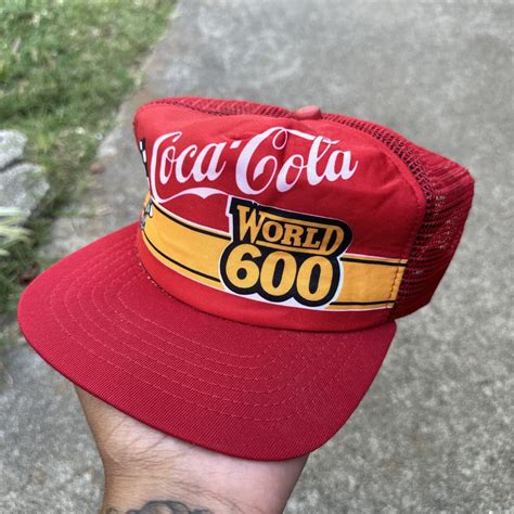 Vintage Coca-Cola World 600 Nascar Racing Trucker Sty… - Gem