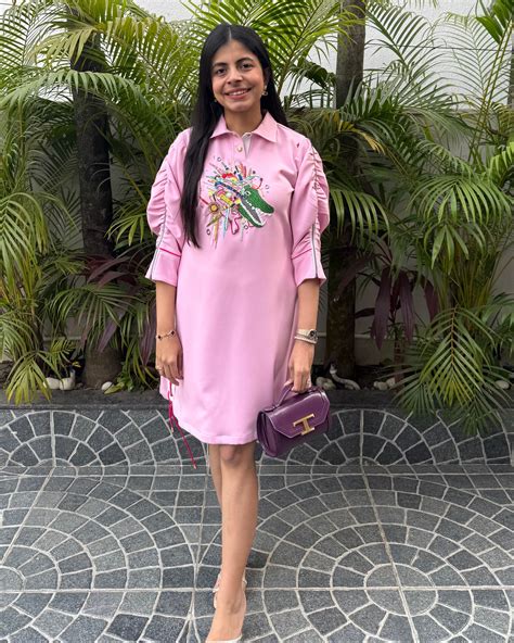 Pink Cyber Croc Dress – LabelShall