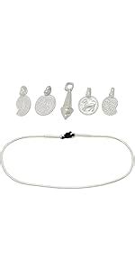 MOONPLUS Sterling Silver Handmade Hip Chain Adjustable Arunakodi for ...