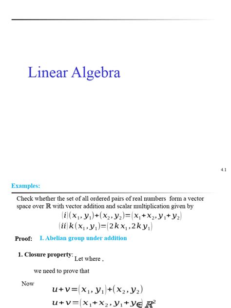 Image result for Vector Space Examples Linear Algebra