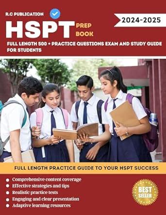 HSPT PREP BOOK 2024-2025 : Full Length 500 + Practice Question Exam And ...