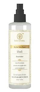 KHADI NATURAL Rose Water Herbal Skin Toner, 210ml (210ML) : Amazon.in ...