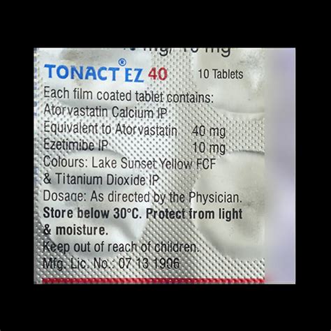 TONACT EZ 40MG TABLET 10'S Price, Uses, Side Effects & Substitutes ...