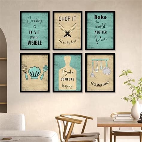 kotart Restaurant Quotes Framed Posters for Kitchen Wall Decoration ...