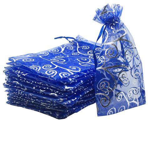 DMS RETAIL Return Gift Bags Organza Bags Return Gift Favours Shagun ...