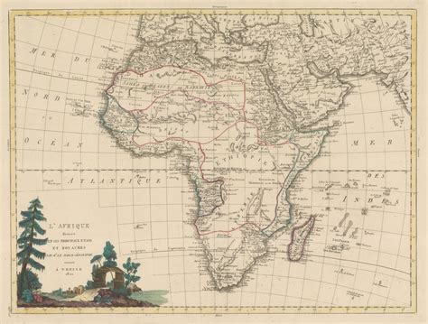 Charles Francois Delamarche, French atlas map of Africa, 1802 | The Map ...