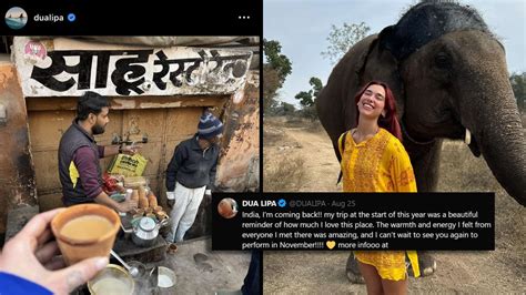 Viral: Dua Lipa Shares Pic Of Sipping Tea At Local Chai Ki Tapri In ...