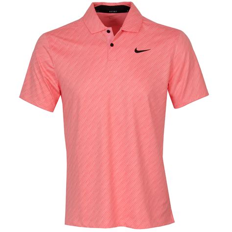Nike Dri-FIT Vapor Striped Golf Polo Shirt Pink Gaze/Black | Scottsdale ...