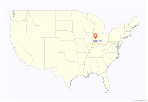 Map of Russiaville town - Thong Thai Real