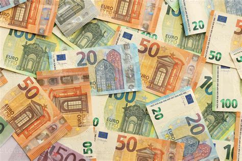 Many european euro money bills. Lot of banknotes of european union currency 47633095 Stock Photo ...