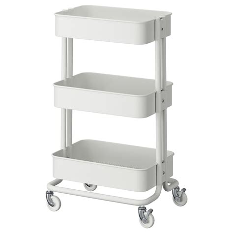 RÅSKOG trolley, white, 35x45x77 cm (133/4x173/4x303/8") - IKEA