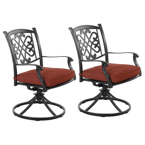 World Menagerie Outdoor Backyard Swivel Chairs Set Of 2 Patio Deep ...