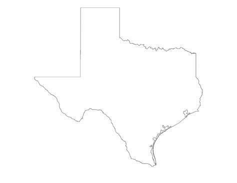 Map Of Texas Printable