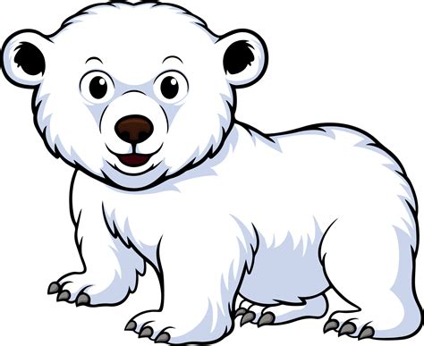 Baby Polar Bear Clip Art
