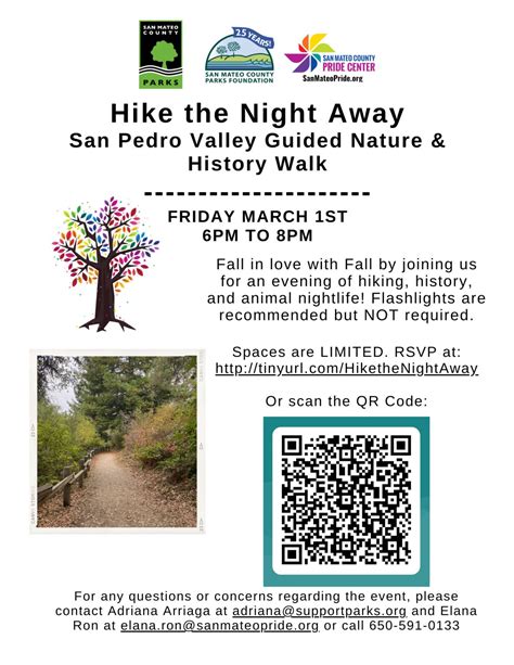 Hike the Night Away- San Pedro Valley Park Spring into a new season by ...