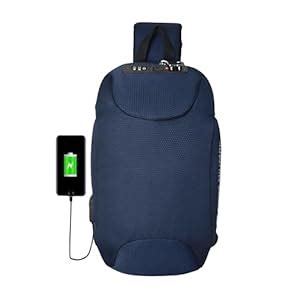 Swiss Military Beast Cross Body Bag 7L Anti-Theft, USB Charging Port, 3 ...