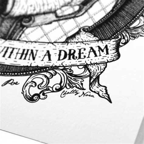 'Dream Within A Dream' Edgar Allan Poe Quote Print By Chatty Nora