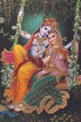 Hindu Religious Poster|Radha Krishna Poster for Worship|Poster For ...