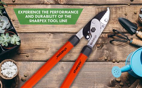 Sharpex Razor Sharp Carbon Steel Blade Anvil Lopper with Sturdy Handle ...