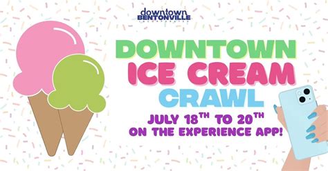 Downtown Ice Cream Crawl - On The Experience App, Downtown Bentonville ...