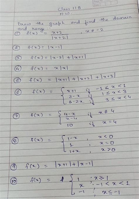 Find domain and range - Brainly.in