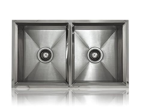 Lenova SS-RIM-ED Rim Equal Double Bowl Under-Mount/Top-Mount Stainless ...