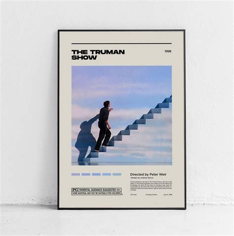 The Truman Show / Minimalist Movie Poster / Mid Century / Wall Art ...
