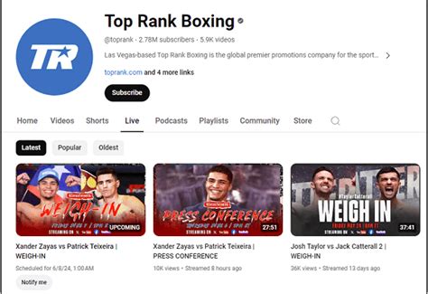 Boxing Channel 的图像结果