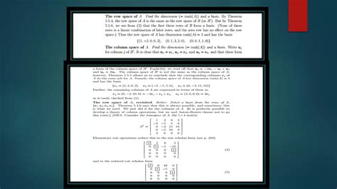 Row space, column space, null space And Rank, Nullity and Rank-Nullity ...