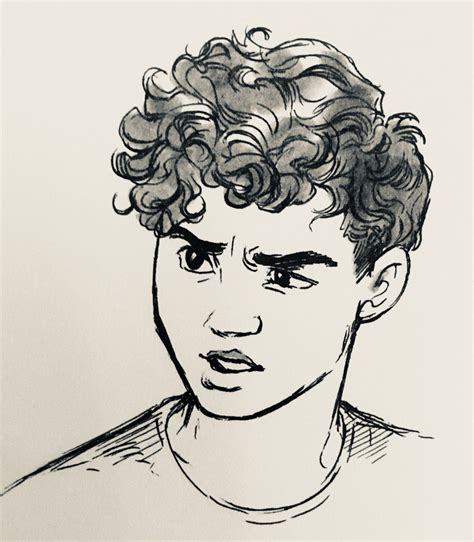 Short Curly Hair Drawing 的图像结果