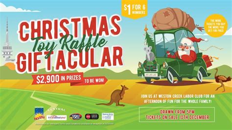 Christmas Giftacular Toy Raffle @The Creek, Weston Creek Labor Club ...