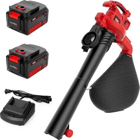 MZK 40V Cordless Leaf Blower, Leaf Vacuum and Mulcher, 3-in-1 Brushless ...