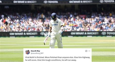 "Virat Kohli is finished" - Fans react as star batter departs for 5 in ...