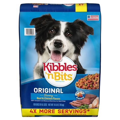 Kibbles 'n Bits Original Dry Dog Food, 16-Pound - Walmart.com