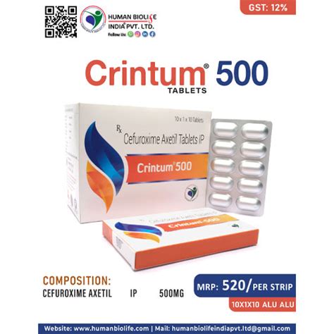 CRINTUM-500 Tablets Human Biolife India Pvt. Ltd.