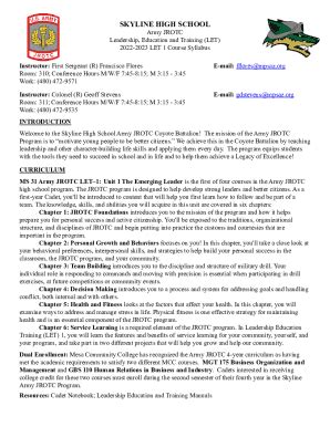 Fillable Online openlibrary.orgbooksOL9537027MArmy JROTC Leadership ...